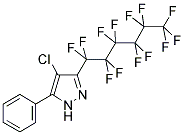 4-CHLORO-3-PERFLUOROHEXYL-5-PHENYLPYRAZOLE 结构式