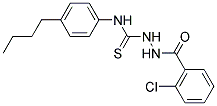 N-(4-BUTYLPHENYL)-2-(2-CHLOROBENZOYL)HYDRAZINECARBOTHIOAMIDE 结构式