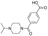 4-[(4-ISOPROPYLPIPERAZIN-1-YL)CARBONYL]BENZOIC ACID 结构式