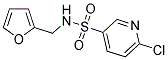 6-CHLORO-N-(2-FURYLMETHYL)PYRIDINE-3-SULFONAMIDE 结构式