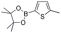 5-(2-METHYLTHIOPHENE)-4,4,5,5-TETRAMETHYL-1,3,2-DIOXABOROLANE 结构式