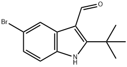 5-溴-2-(叔丁基)-1H-吲哚-3-甲醛 结构式