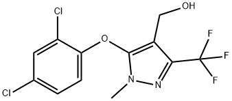 [5-(2,4-DICHLOROPHENOXY)-1-METHYL-3-(TRIFLUOROMETHYL)-1H-PYRAZOL-4-YL]METHANOL 结构式