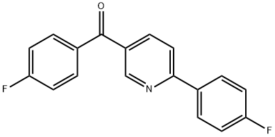 (4-FLUOROPHENYL)[6-(4-FLUOROPHENYL)-3-PYRIDINYL]METHANONE 结构式