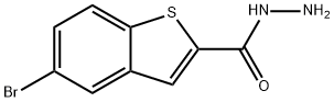 5-溴苯并[B]噻吩-2-碳酰肼 结构式