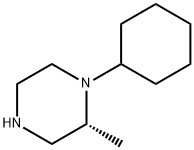 (R)-1-环己基-2-甲基哌嗪 结构式