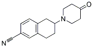 6-CYANO-2-(4-OXOPIPERIDIN-1-YL)-1,2,3,4-TETRAHYDRONAPHTHALENE 结构式