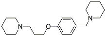 1-[4-(3-PIPERIDINOPROPOXY)BENZYL]PIPERIDINE 结构式