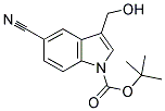 5-CYANO-3-HYDROXYMETHYLINDOLE-1-CARBOXYLIC ACID TERT-BUTYL ESTER 结构式