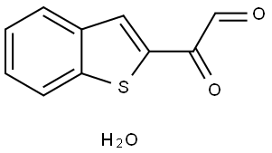 2-苯并噻吩乙二醛水合物 结构式