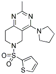 2-METHYL-4-PYRROLIDIN-1-YL-6-(THIEN-2-YLSULFONYL)-5,6,7,8-TETRAHYDROPYRIDO[4,3-D]PYRIMIDINE 结构式