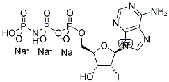 2'-IODO-ADENOSINE-5'-[(BETA,GAMMA)-IMIDO]TRIPHOSPHATE, SODIUM SALT 结构式