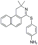 4-[(2,2-DIMETHYL-1,2-DIHYDROBENZO[F]ISOQUINOLIN-4-YL)SULFANYL]ANILINE 结构式