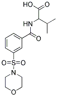 3-METHYL-2-[3-(MORPHOLINE-4-SULFONYL)-BENZOYLAMINO]-BUTYRIC ACID 结构式