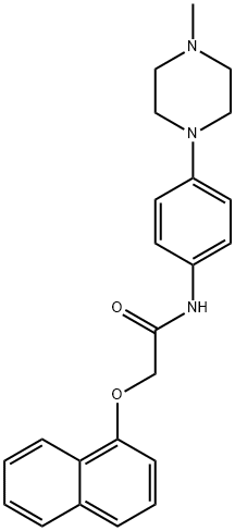 N-(4-(4-METHYLPIPERAZIN-1-YL)PHENYL)-2-(NAPHTHALEN-1-YLOXY)ACETAMIDE 结构式