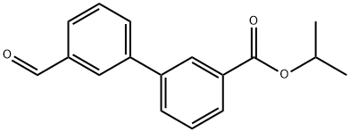 3'-甲酰基-[1,1'-联苯]-3-羧酸异丙酯 结构式