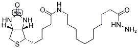 11-[(+)-BIOTINYL]AMINOUNDECANOIC ACID HYDRAZIDE 结构式