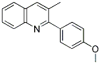 2-(4-METHOXYPHENYL)-3-METHYLQUINOLINE 结构式