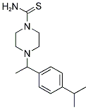 4-[1-(4-ISOPROPYLPHENYL)ETHYL]PIPERAZINE-1-CARBOTHIOAMIDE 结构式