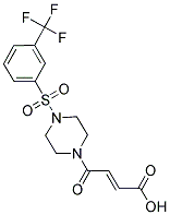 (2E)-4-OXO-4-(4-[[3-(TRIFLUOROMETHYL)PHENYL]SULFONYL]PIPERAZIN-1-YL)BUT-2-ENOIC ACID 结构式