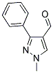 1-METHYL-3-PHENYL-1H-PYRAZOLE-4-CARBALDEHYDE 结构式