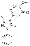 4-(3,5-DIMETHYL-1-PHENYL-1H-PYRAZOL-4-YL)-2,4-DIOXO-BUTYRIC ACID METHYL ESTER 结构式