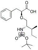 (2S)-[(2'S)-T-BOC-AMINO-(3'S)-METHYL-1-PENTYLOXY]-3-PHENYLPROPIONIC ACID 结构式