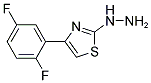 [4-(2,5-DIFLUORO-PHENYL)-THIAZOL-2-YL]-HYDRAZINE 结构式