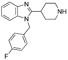 1-(4-FLUORO-BENZYL)-2-PIPERIDIN-4-YL-1H-BENZOIMIDAZOLE 结构式