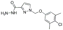 1-(4-CHLORO-3,5-DIMETHYL-PHENOXYMETHYL)-1 H-PYRAZOLE-3-CARBOXYLIC ACID HYDRAZIDE 结构式