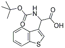 1-BENZOTHIEN-3-YL[(TERT-BUTOXYCARBONYL)AMINO]ACETIC ACID 结构式