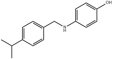 4-((4-异丙基苄基)氨基)苯酚 结构式