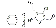 N-[(2E)-3-ALLYL-4-CHLORO-5-FORMYL-1,3-THIAZOL-2(3H)-YLIDENE]-4-METHYLBENZENESULFONAMIDE 结构式