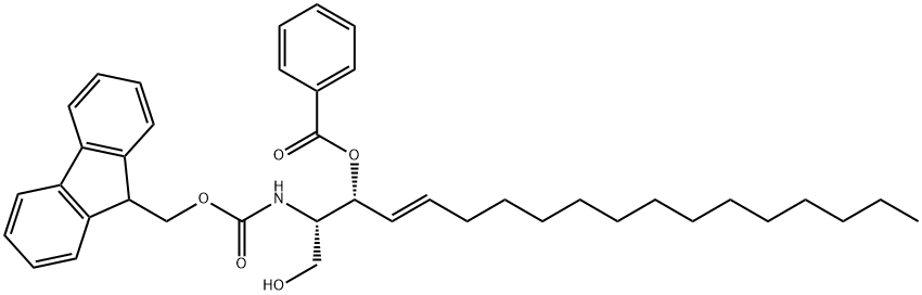 FMOC-3-BENZOYL-ERYTHRO-SPHINGOSINE 结构式