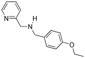 1-(4-ETHOXYPHENYL)-N-(PYRIDIN-2-YLMETHYL)METHANAMINE 结构式