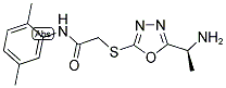 2-[5-(1-AMINO-ETHYL)-[1,3,4]OXADIAZOL-2-YLSULFANYL]-N-(2,5-DIMETHYL-PHENYL)-ACETAMIDE 结构式