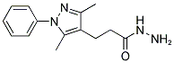 3-(3,5-DIMETHYL-1-PHENYL-1 H-PYRAZOL-4-YL)-PROPIONIC ACID HYDRAZIDE 结构式