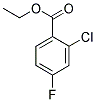 Ethyl 2-chloro-4-fluorobenzoate 结构式