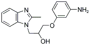 1-(3-AMINO-PHENOXY)-3-(2-METHYL-BENZOIMIDAZOL-1-YL)-PROPAN-2-OL 结构式