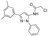 2-CHLORO-N-[3-(3,5-DIMETHYLPHENYL)-1-PHENYL-1H-PYRAZOL-5-YL]ACETAMIDE 结构式