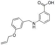 3-((3-(ALLYLOXY)BENZYL)AMINO)BENZOIC ACID 结构式