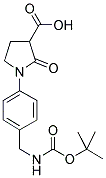 1-[4-(TERT-BUTOXYCARBONYLAMINO-METHYL)-PHENYL]-2-OXO-PYRROLIDINE-3-CARBOXYLIC ACID 结构式