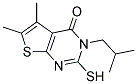 3-ISOBUTYL-2-MERCAPTO-5,6-DIMETHYLTHIENO[2,3-D]PYRIMIDIN-4(3H)-ONE 结构式