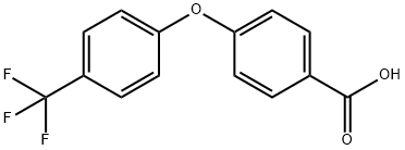4-三氟甲基苯氧基苯甲酸 结构式