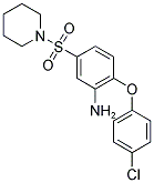 2-(4-CHLORO-PHENOXY)-5-(PIPERIDINE-1-SULFONYL)-PHENYLAMINE 结构式