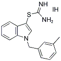 1-(3-METHYLBENZYL)-1H-INDOL-3-YL IMIDOTHIOCARBAMATE HYDROIODIDE 结构式