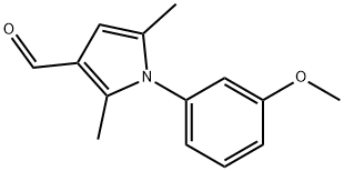 1-(3-METHOXY-PHENYL)-2,5-DIMETHYL-1H-PYRROLE-3-CARBALDEHYDE 结构式