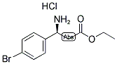 (S)-3-AMINO-3-(4-BROMOPHENYL)PROPIONIC ACID ETHYL ESTER HYDROCHLORIDE 结构式