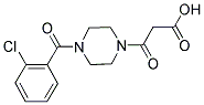 3-[4-(2-CHLOROBENZOYL)PIPERAZIN-1-YL]-3-OXOPROPANOIC ACID 结构式