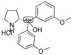 (R)-A,A-BIS(3-METHOXYPHENYL)-2-PYRROLIDINEMETHANOL HYDROCHLORIDE 结构式